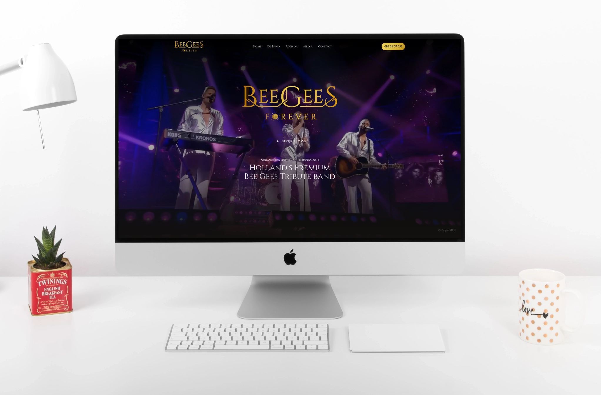 Bee Gees Forever Desktop ontwerp - Punt Digital Design