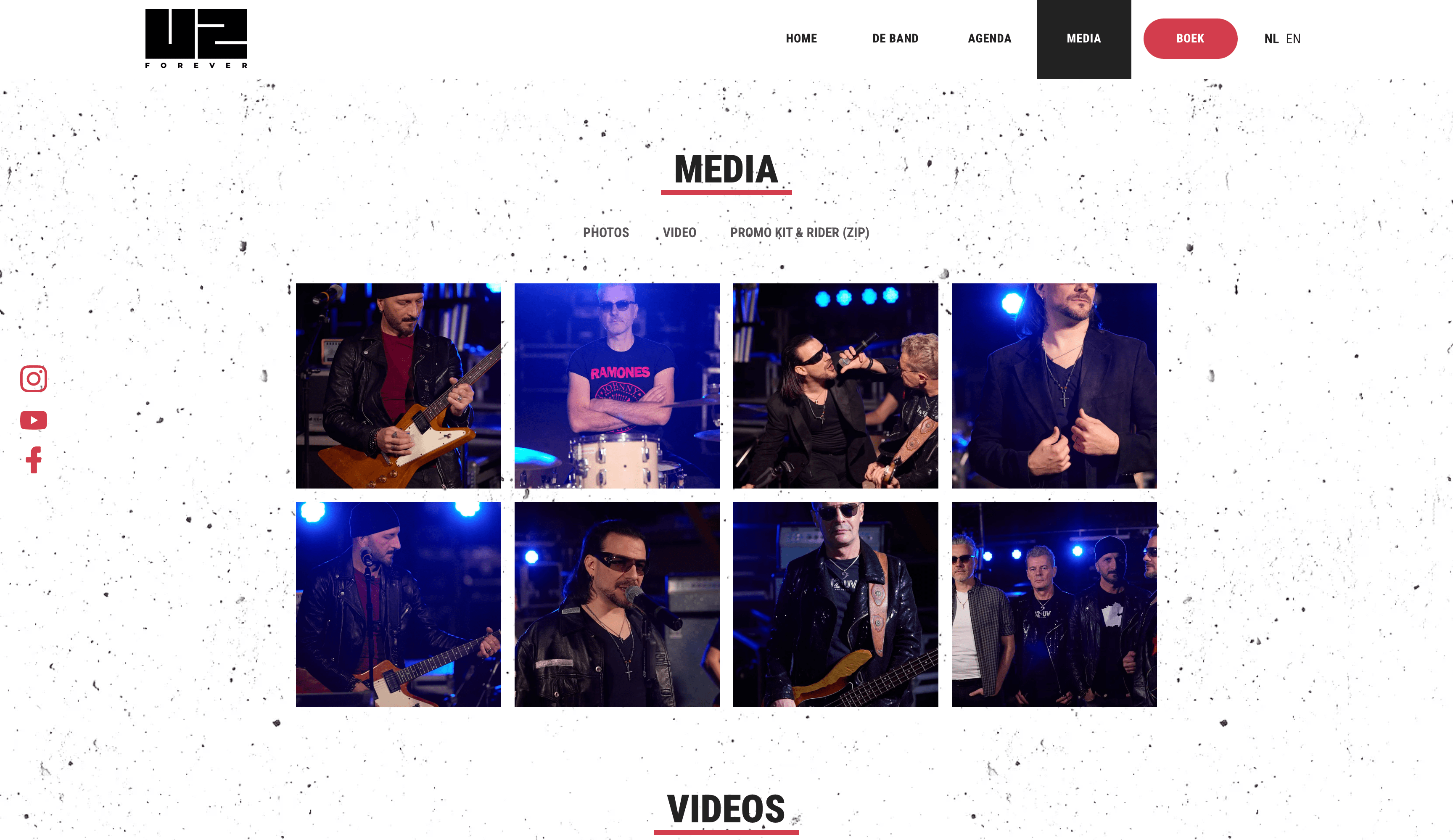 U2 Forever Design / UX /UI door Punt Digital Design